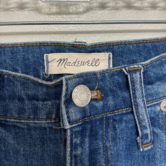 Madewell The High-Rise Slim Crop Boyjean: Knee-Rip Edition - Size 28 - Picture 4 of 8